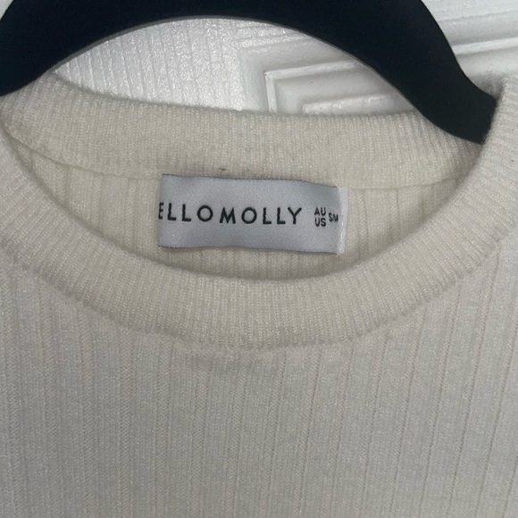 HELLO MOLLY God As My Witness Knit Dress White - S/M - Picture 6 of 7